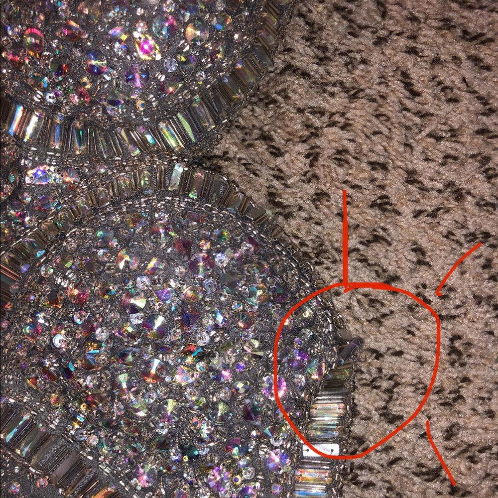 Sparkling Grey Mermaid Prom Dress